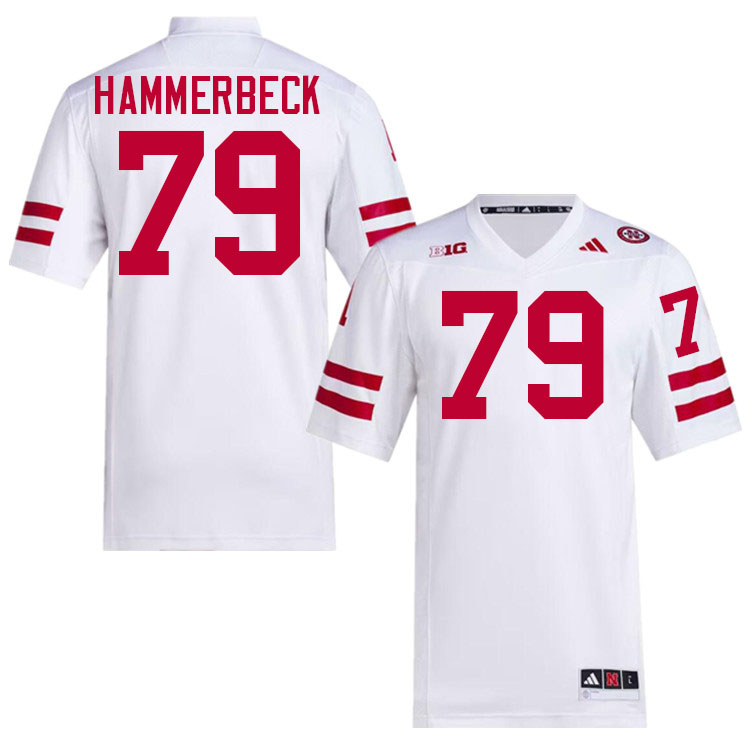 Nebraska Cornhuskers #79 Shawn Hammerbeck College Football Jerseys Stitched-White